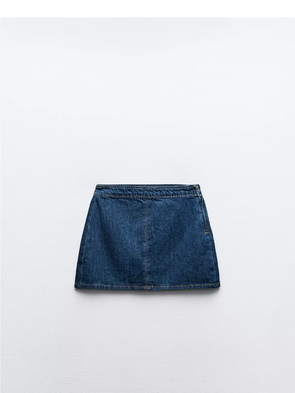 Zara Indigo Denim Mini Skirt